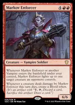 Markov Enforcer [Innistrad: Crimson Vow Commander] Magic MTG - Image 1