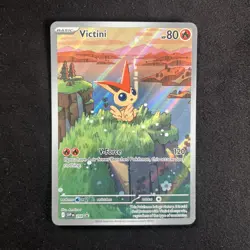 Pokemon TCG Victini SVP 208 Promo Illustration Rare NM - Image 1