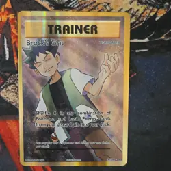 Pokemon Brock's Grit Full Art Holo Ultra Rare Trainer 107/108 Evolutions - Image 1
