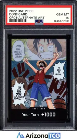 One Piece 2022 Don Card Alternate Art OP01 GEM MINT PSA 10 - Image 1
