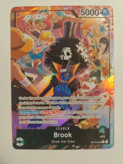 One Piece Brook OP15-022 Alternate Art Leader Holo Straw Hat Crew - Image 1