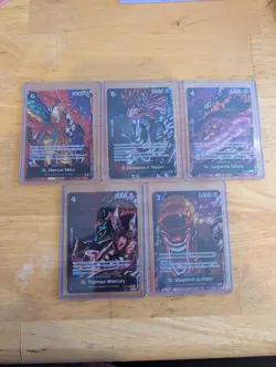 One Piece 5 Elders Complete Set English - Image 1
