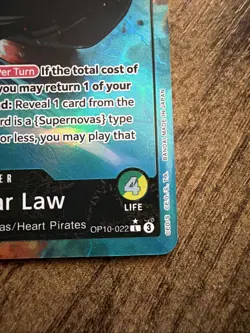 One Piece CCG Trafalgar Law OP10-022 Leader Alt Art English Edition Near Mint - Image 3