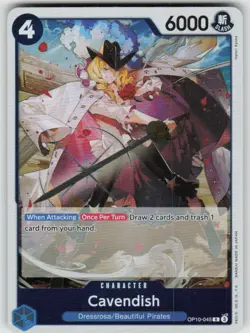 Cavendish (045) OP10-045 Rare Royal Blood One Piece Foil Near Mint - Image 1