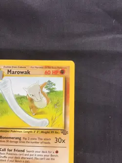 Pokemon Cards: Jungle 1st Edition Uncommon: Marowak 39/64 - Image 3