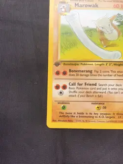 Pokemon Cards: Jungle 1st Edition Uncommon: Marowak 39/64 - Image 5