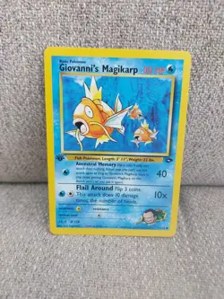 Pokemon TCG Giovanni's Magikarp Common 1st Edition Gym Chalenge Card 73/132 MINT - Image 2