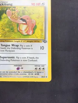 Pokemon Cards: Jungle 1st Edition Uncommon: Lickitung 38/64 - Image 4