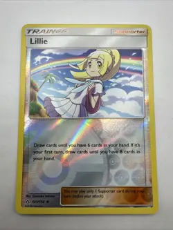 Pokemon Card Lillie Ultra Prism Reverse Holo Uncommon 125/156 - Image 1