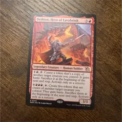 Wizards of the Coast Orthion Hero of Lavabrink Rare Red March of the Machine - Image 1
