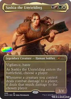 Saskia the Unyielding [SLD - 55] - NM [Foil] TCG MTG - Image 1