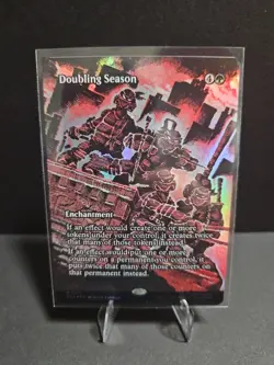 🔥 NM/MINT - Doubling Season (Borderless) TMNT # 011 FOIL Never Played - Image 1
