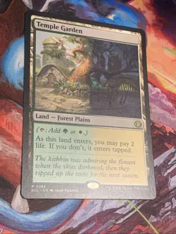 MTG Magic: The Gathering - Temple Garden - Lorwyn Eclipsed Rare Land Mint - Image 3