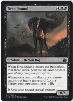Dreadhound U Innistrad: Midnight Hunt 97 LP - Image 1