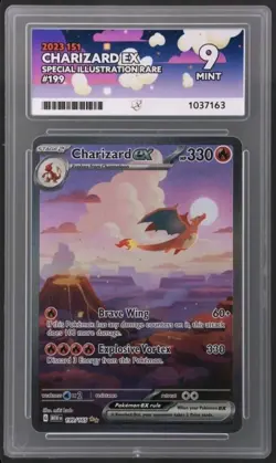 Pokemon TCG Charizard EX 151 Ultra Rare Card Scarlet & Violet 199/165 ACE 9 - Image 1