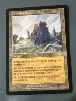 Forsaken City X1 Planeshift NM Condition See Pics Front/back - Image 1