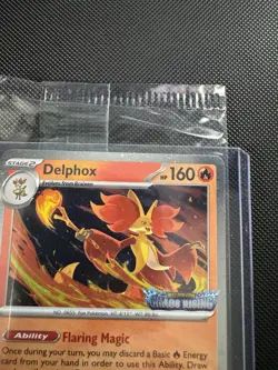 Delphox 013/086 Chaos Rising Stamp Promo Holo Pokemon TCG Card - Image 2