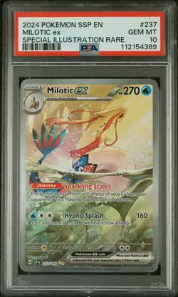 2024 Pokemon Surging Sparks Milotic Ex 237/191 PSA 10 GEM MINT 237 SIR Gem Mint - Image 1