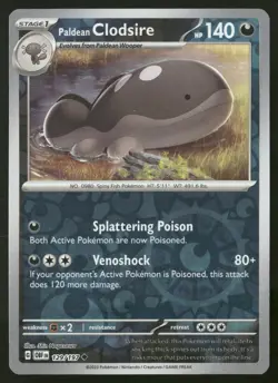 Paldean Clodsire 129/197 Uncommon Obsidian Flames Pokemon Reverse Holo Near Mint - Image 1