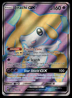 Pokemon TCG Unified Minds Alternate Art Promo Jirachi GX 79a/236 Near Mint - Image 1