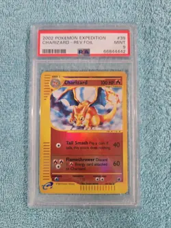 2002 Pokemon Charizard Expedition Reverse Foil #39 PSA 9 Mint LOW POP LOW PRICE$ - Image 1