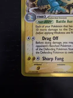 Pokemon TCG Feraligatr Pokemon Dragon Frontiers 2/101 Rare - LP Condition - Image 5