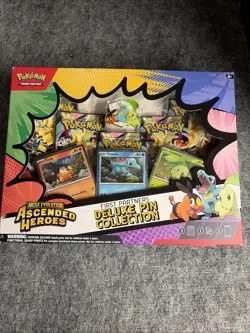 Pokemon TCG Ascended Heroes First Partner Deluxe Pin Collection Box Sealed New - Image 1