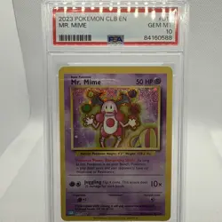 Mr. Mime 013 English Club Blastoise Suicune PSA 10 Ex-Deck 2023 Pokemon - Image 1