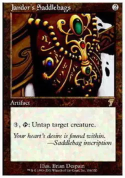 [1x] Jandor's Saddlebags - Foil Played, English Seventh Edition MTG Magic - Image 1