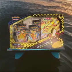 Pokemon TCG Crown Zenith Pikachu VMAX Special Collection Box Holo - Image 1