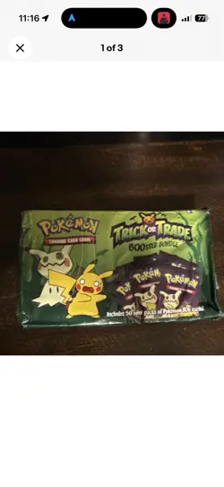 Pokemon 2023 Trick or Trade Booster Bundle Box Pikachu Mimikyu Sealed - Image 1