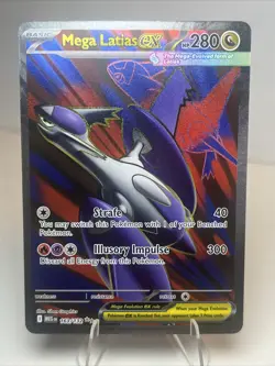 NM- Mega Latias ex 163/132 ME01: Mega Evolution AUTHENTIC Pokemon Card - Image 1