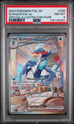 Pokemon Bailonda ex PSA 8 260/193 Special Illustration Rare Deutsch - Image 1