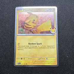 Pokemon Pikachu 051/162 Pokemon Day 2026 Stamped 30th Anniversary Cosmos Holo - Image 3