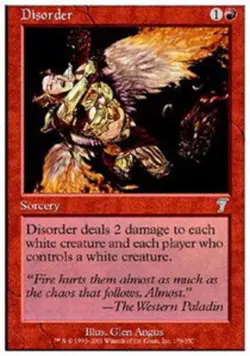 [1x] Disorder - Foil Damaged, English Seventh Edition MTG Magic - Image 1