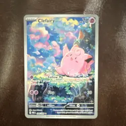Pokemon TCG Clefairy Obsidian Flames 095/108 Illustration Rare Holo 70HP ENG - Image 1