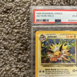 Pokemon TCG Jolteon Jungle 4/64 Holo PSA 4 VG - EX - Image 3
