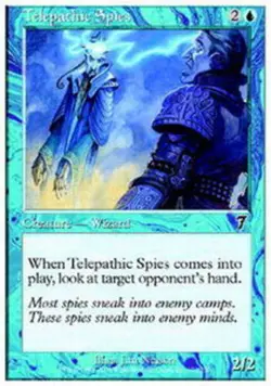 [1x] Telepathic Spies - Foil Heavy Play, English Seventh Edition MTG Magic - Image 1