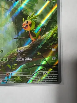 2026 POKEMON MEGA EVOLUTION CHAOS RISING CHESPIN ILLUSTRATION RARE 087/086 - Image 4