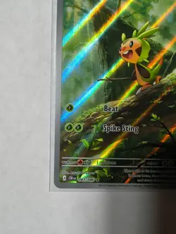 2026 POKEMON MEGA EVOLUTION CHAOS RISING CHESPIN ILLUSTRATION RARE 087/086 - Image 5