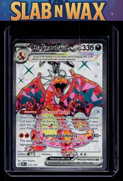 Pokemon tcg SV03: Obsidian Flames Charizard ex #215/197 - Image 1