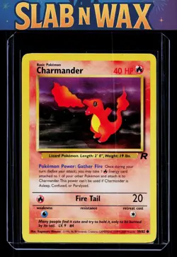 Pokemon tcg Team Rocket Charmander #50/82 - Image 1