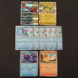 Pokemon TCG 9 Card Holo Lot English Roaring Moon Rayquaza 6x Suicune Kyogre - Image 1