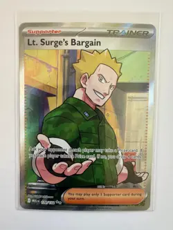 LT. SURGE'S BARGAIN 170/132 MEGA EVOLUTION POKEMON NM/M HIDEKI ISHIKAWA - Image 1