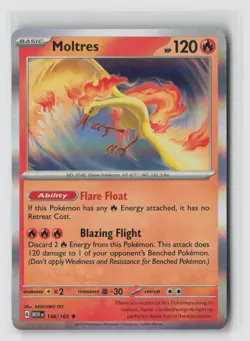 Moltres #146/165 Sv Scarlet & Violet 151 Holo Rare Pokemon TCG NM - Image 1