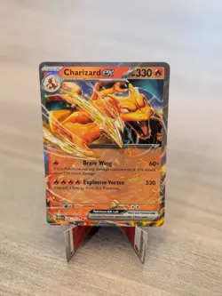 Pokemon Charizard ex 006/165 Sv: Scarlet & Violet 151 Full Art Holo DR 330HP - Image 1