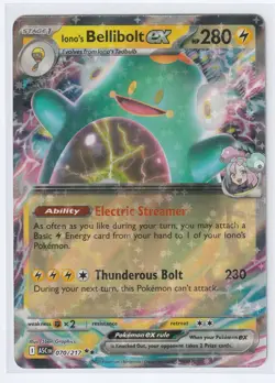 IONO'S BELLIBOLT EX 070/217 Pokemon TCG Double Rare ME: Ascended Heroes NM - Image 1