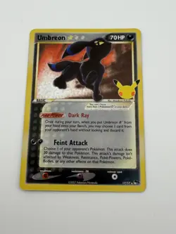 Pokemon TCG Umbreon Gold Star 17/17 Celebrations Holo Card Classic Collection - Image 3