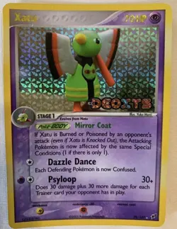 Xatu Deoxys 29/107 Reverse Holographic Pokemon Card Fermi Bubbles Grading B - Image 2