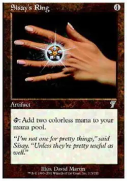 [1x] Sisay's Ring - Foil Slight Play, English Seventh Edition MTG Magic - Image 1